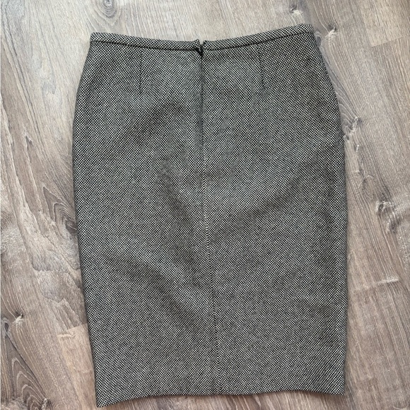 Club Monaco 100% Wool Pencil Skirt Black‎ Gray Women's Size 4 Office Work - Picture 2 of 4